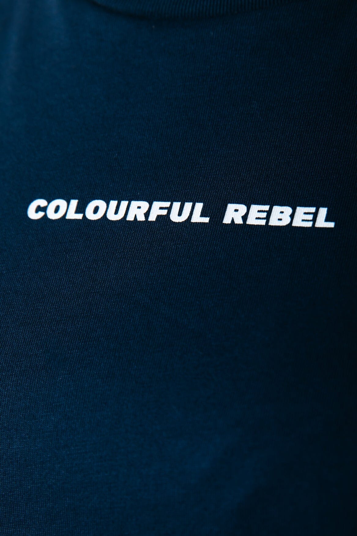 Colourful Rebel Uni Logo Boxy Tee | Navy 