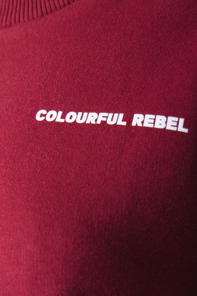 Colourful Rebel Uni Logo Sweat | Bordeaux 
