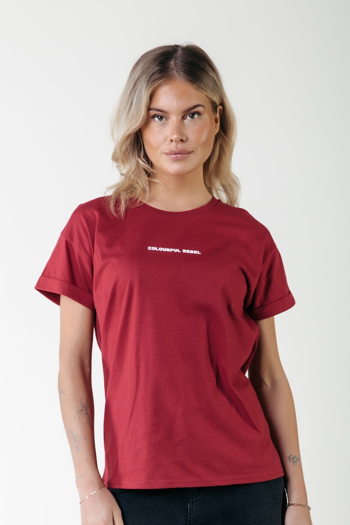 Colourful Rebel Uni Logo T-shirt | Bordeaux 