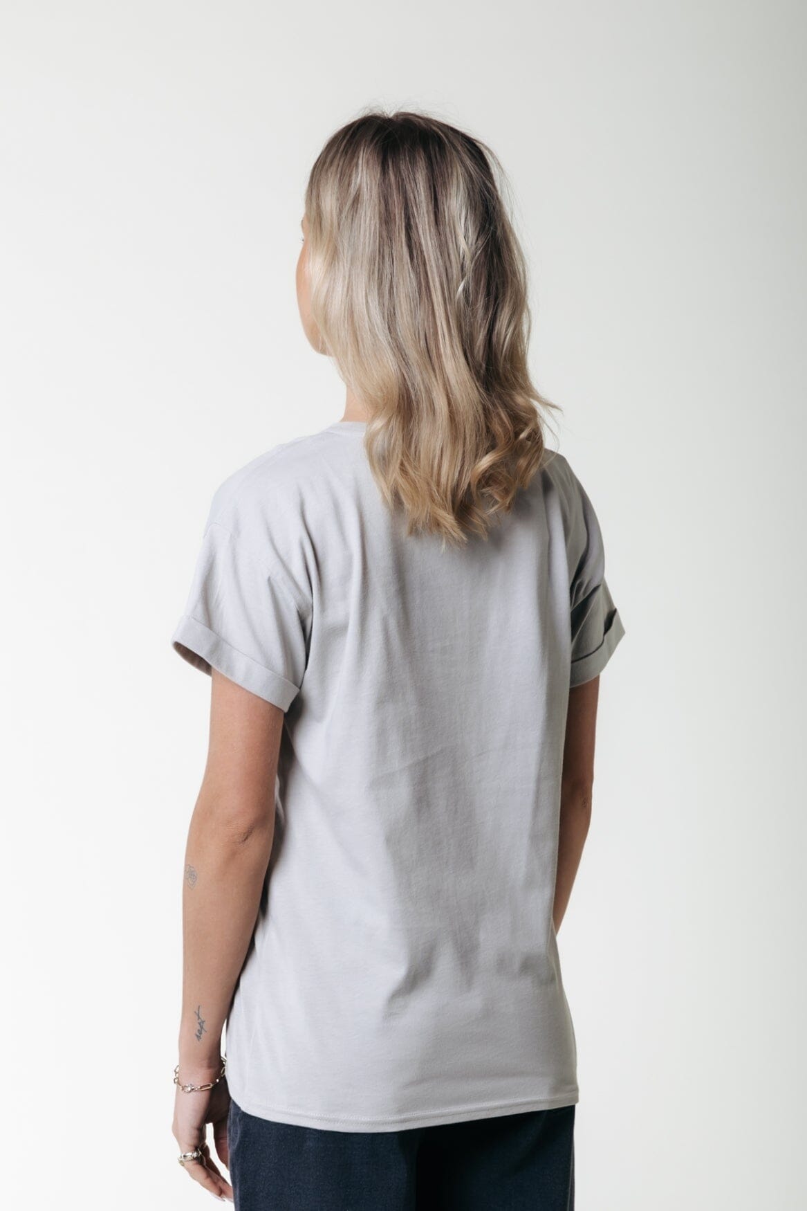 Colourful Rebel Uni Logo T-shirt | Light grey 