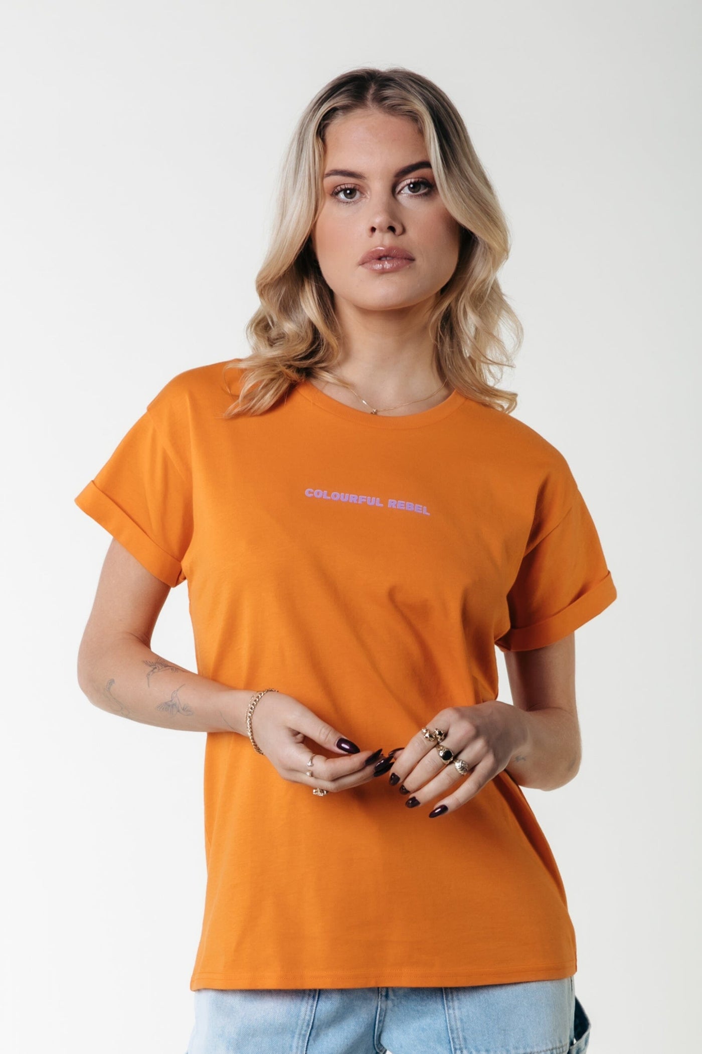 Colourful Rebel Uni Logo Tee | Tangerine 8720867021650