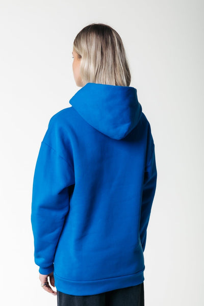 Colourful Rebel Wave Logo Hoodie | Medium blue 