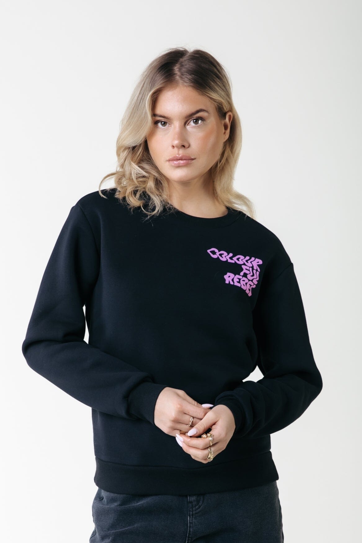 Colourful Rebel Wave Logo Sweat | Black 8720867041047