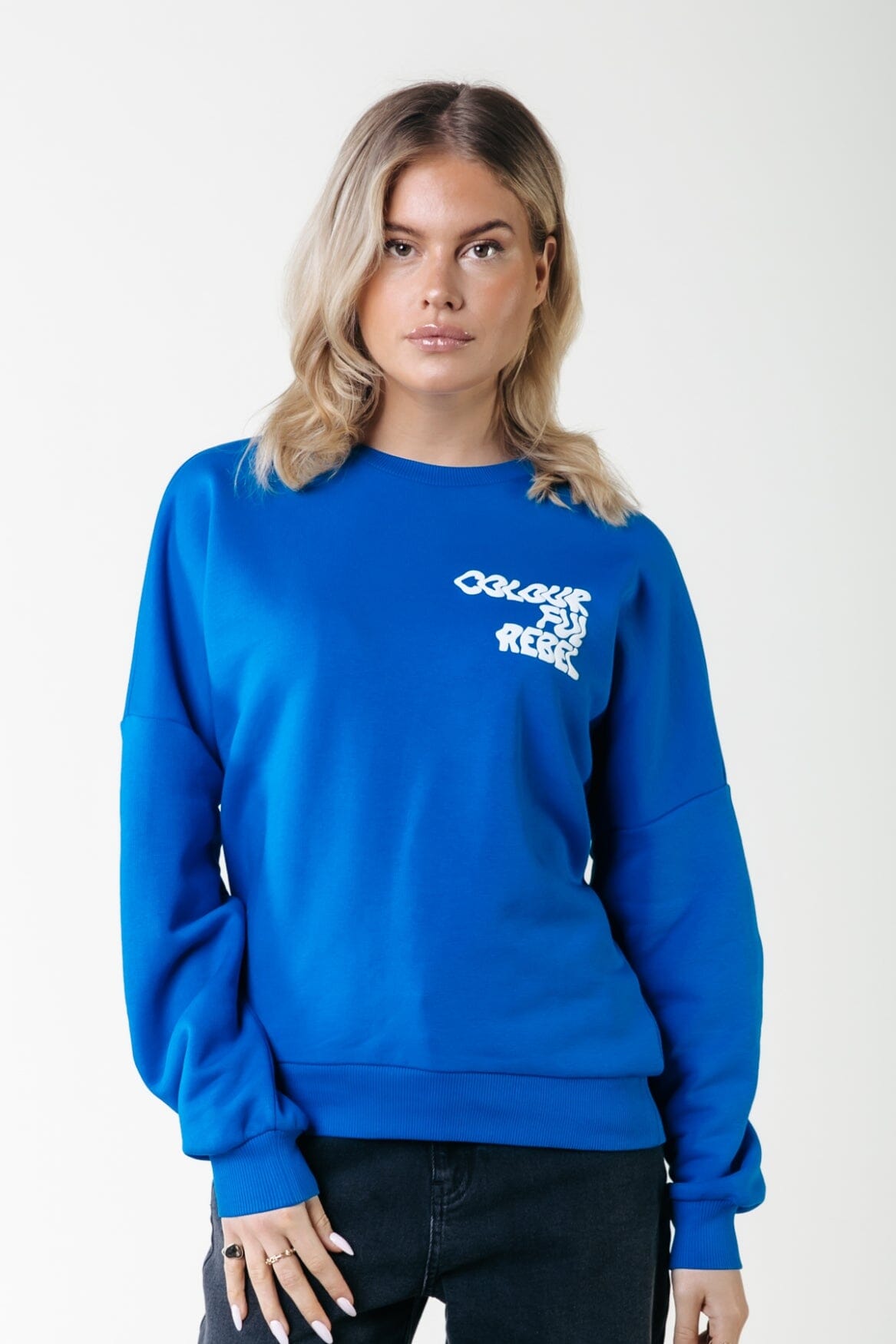 Colourful Rebel Wave Logo Sweat | Bold Blue 8720867036135