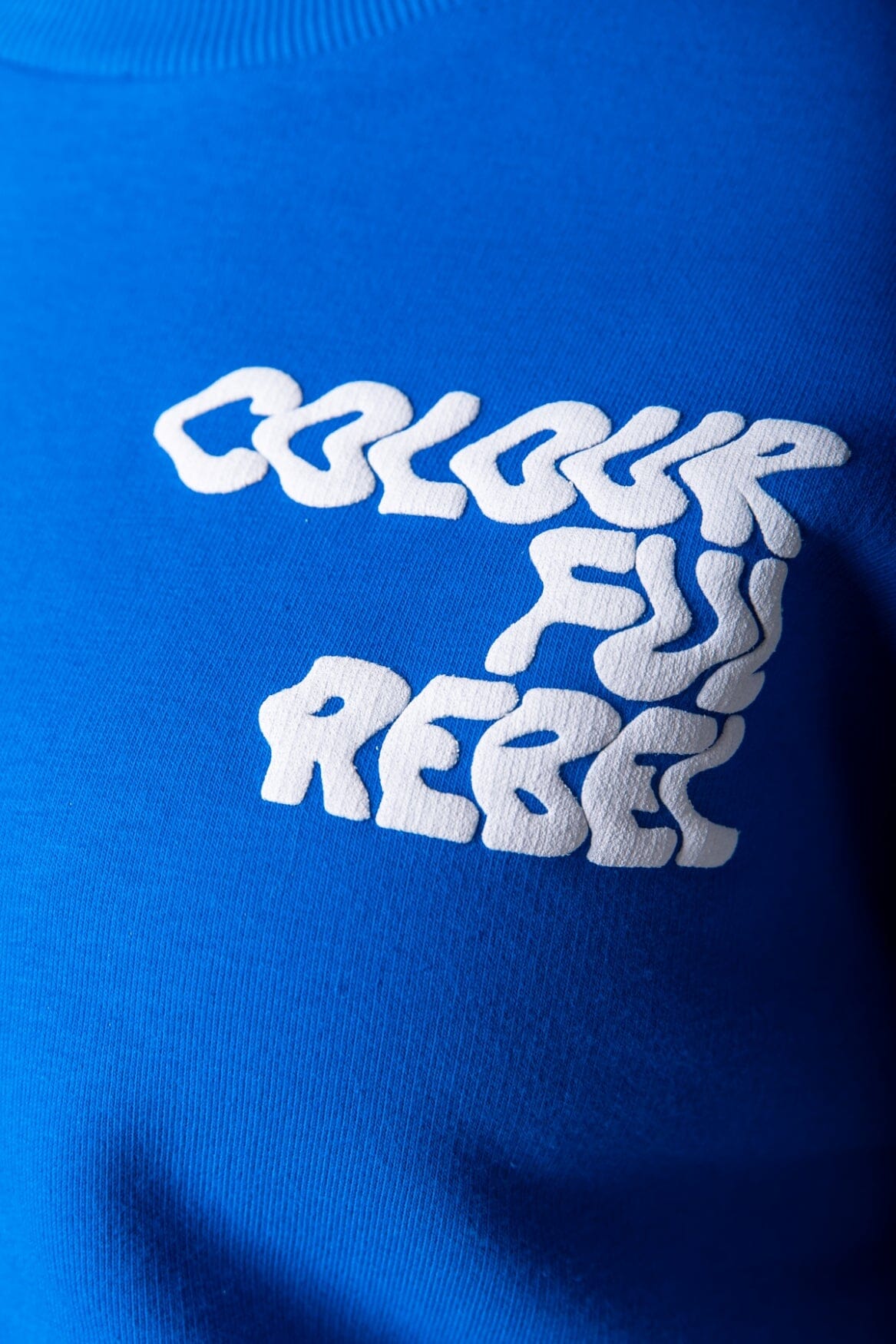 Colourful Rebel Wave Logo Sweat | Bold Blue 