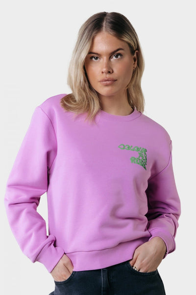 Colourful Rebel Wave Logo Sweat | Candy Pink 8720867021186