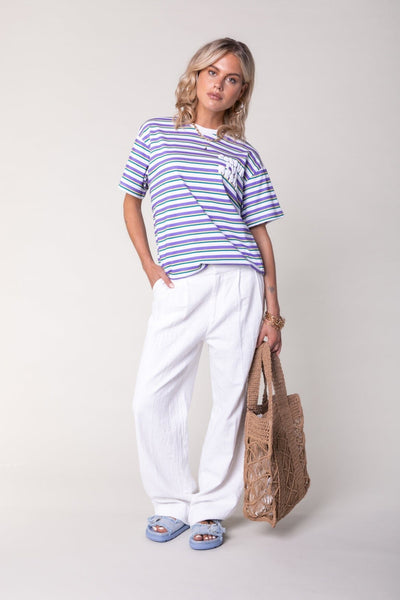 Colourful Rebel Wende Linen Pants | Off white 