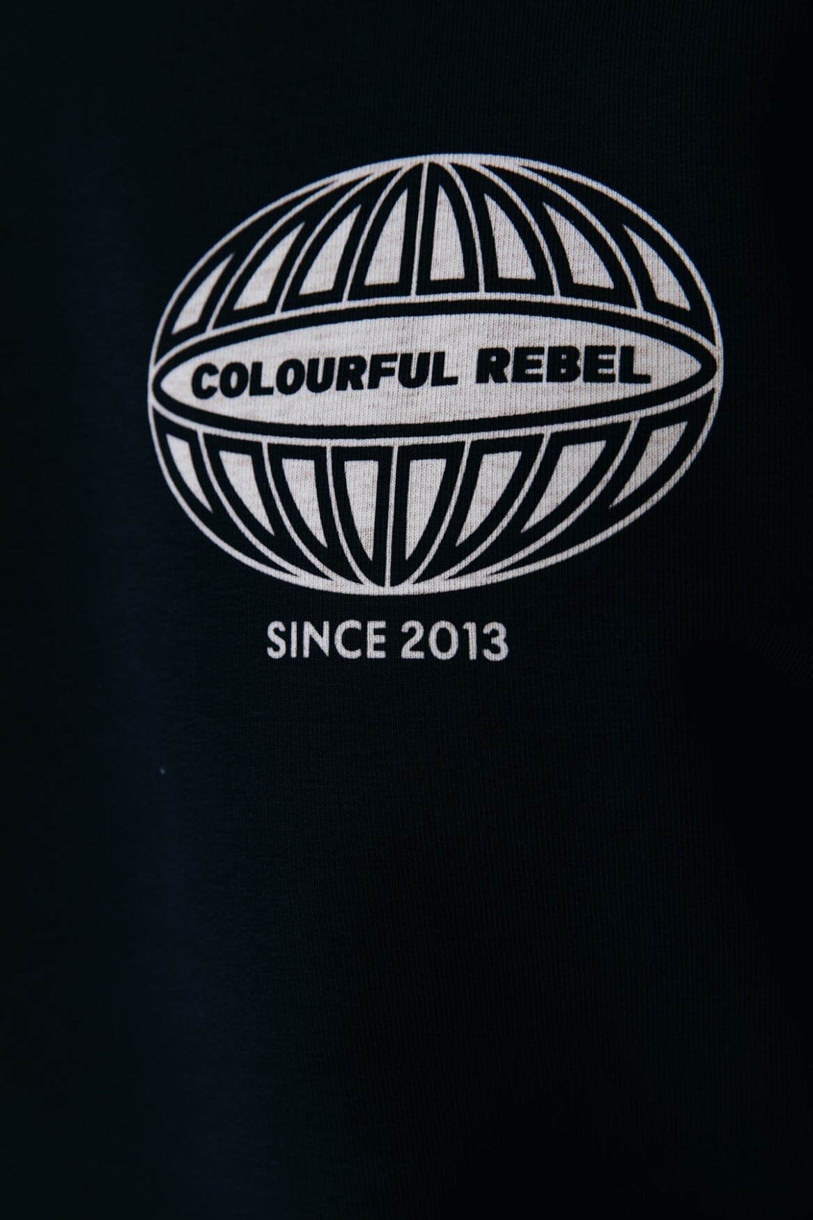 Colourful Rebel World Logo Basic Sweat | Black 