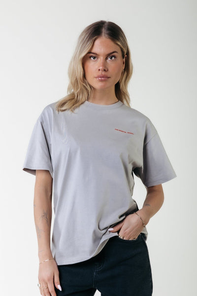 Colourful Rebel World Tour Loosefit Tee | Light grey 