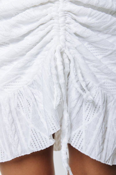 Colourful Rebel Zorah Broderie Mini Dress | Off white 