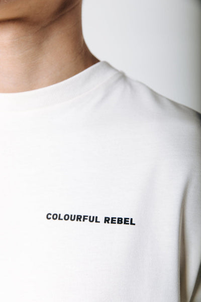 Colourful Rebel Abstract Long Sleeve Tee | Off white