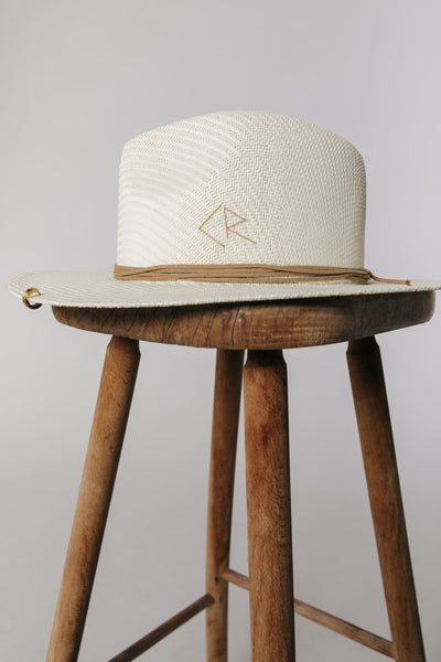 Colourful Rebel Aelys Embroidered Straw Hat | Light sand 