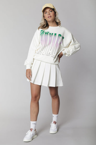 Colourful Rebel Aubrey Pleated Mini Skirt | White 8720603202732
