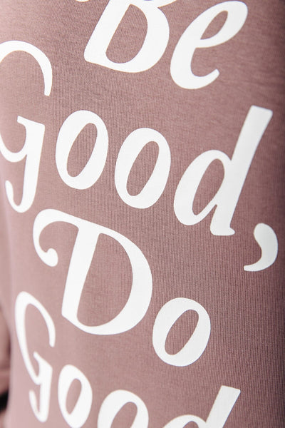 Colourful Rebel Be Good Do Good Relaxed Sweat | Mauve 