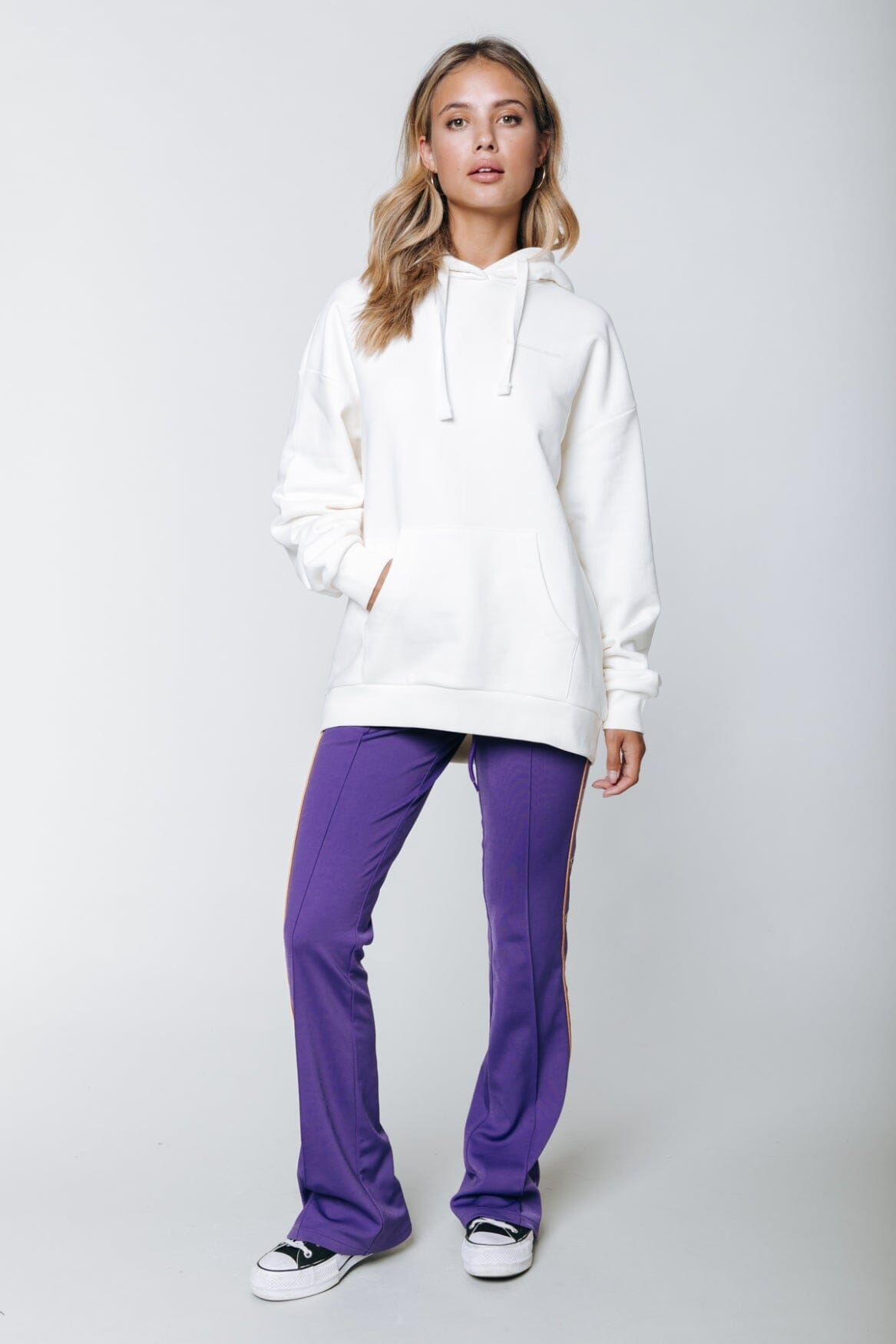 Colourful Rebel Bibi Star Flare Pants | Medium purple 1111513791299