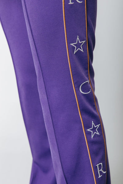 Colourful Rebel Bibi Star Flare Pants | Medium purple 