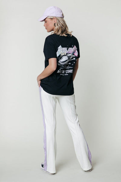 Colourful Rebel Bibi Star Flare Pants | Off white 