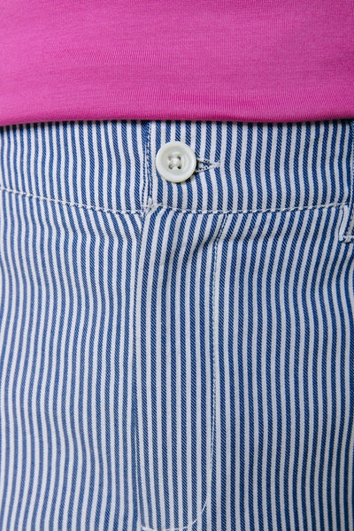 Colourful Rebel Bowen Stripes Short | White/ Blue