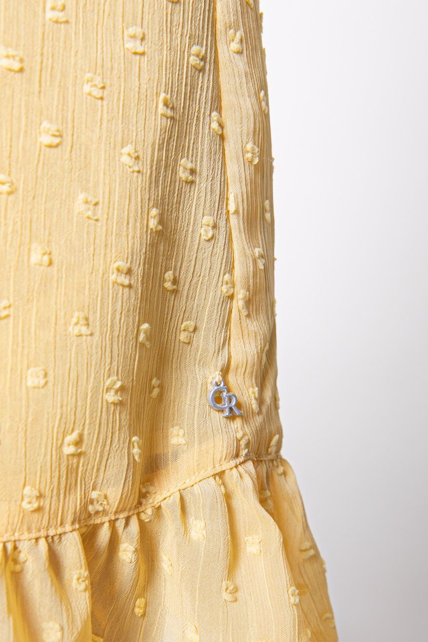 Colourful Rebel Celine Embroidery Mini Dress | Yellow 