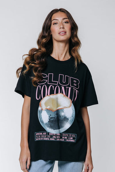 Colourful Rebel Club Coconut Tee | Black 