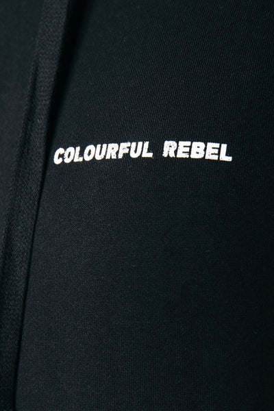 Colourful Rebel CR est. 2013 Back Print Hoodie | Black 