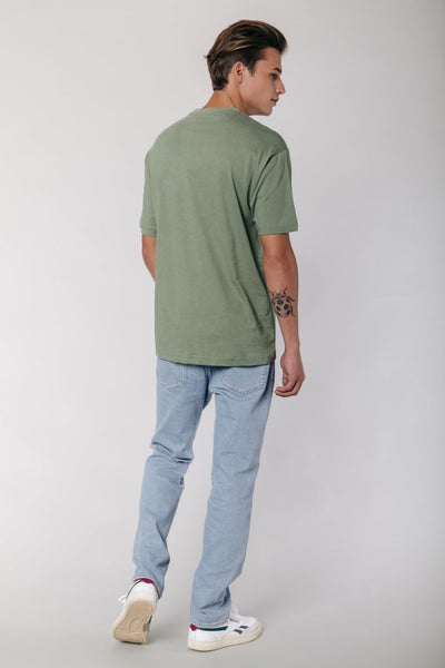 Colourful Rebel CR Lines Washed Tee | Washed army