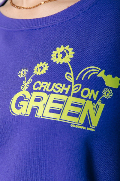 Colourful Rebel Crush On Green Sweat | Purple 