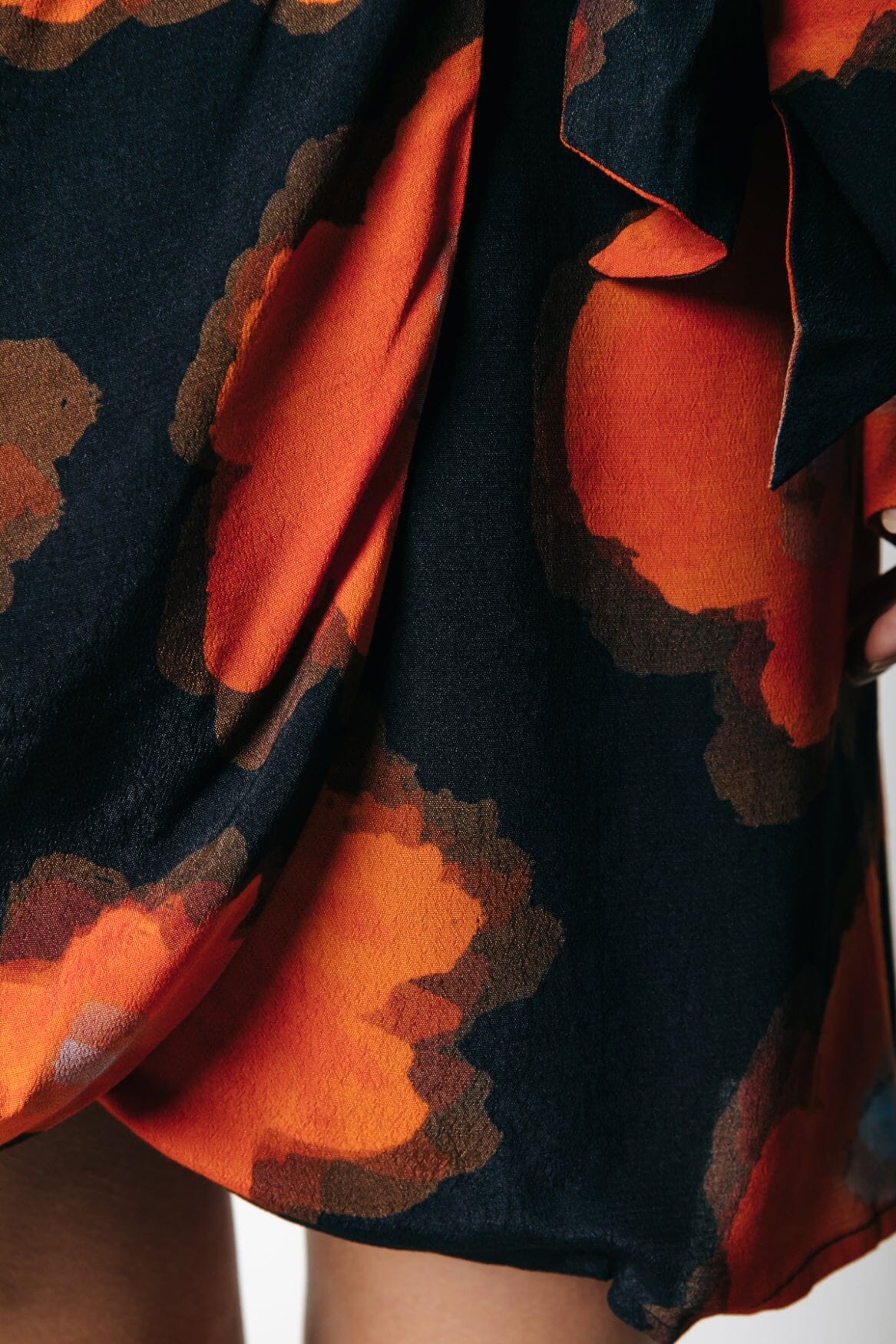 Colourful Rebel Dorin Wrap Dress | Mandarin Orange 