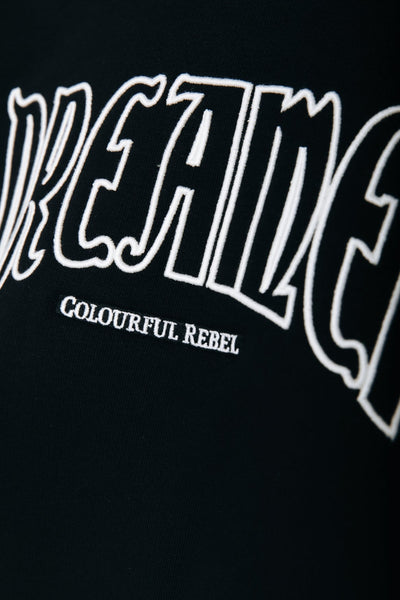 Colourful Rebel Dreamer Embro Basic Sweat | Black 