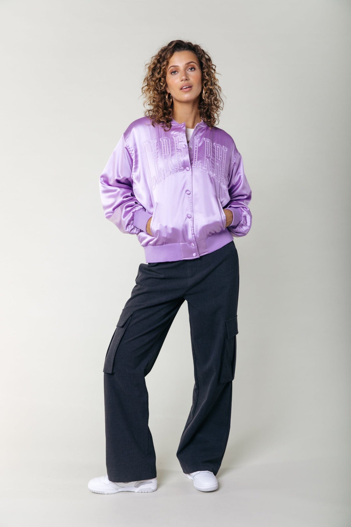 Colourful Rebel Eileen Worker Pants | Anthracite 