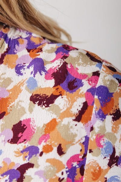 Colourful Rebel Evy Aquarel Mini Wrap Dress Women Multicolor | Multicolor