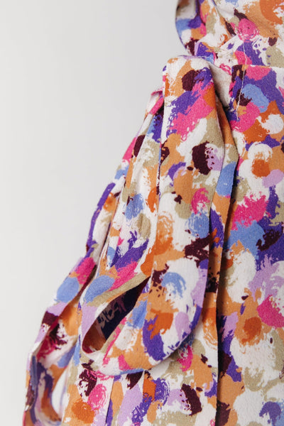 Colourful Rebel Evy Aquarel Mini Wrap Dress Women Multicolor | Multicolor