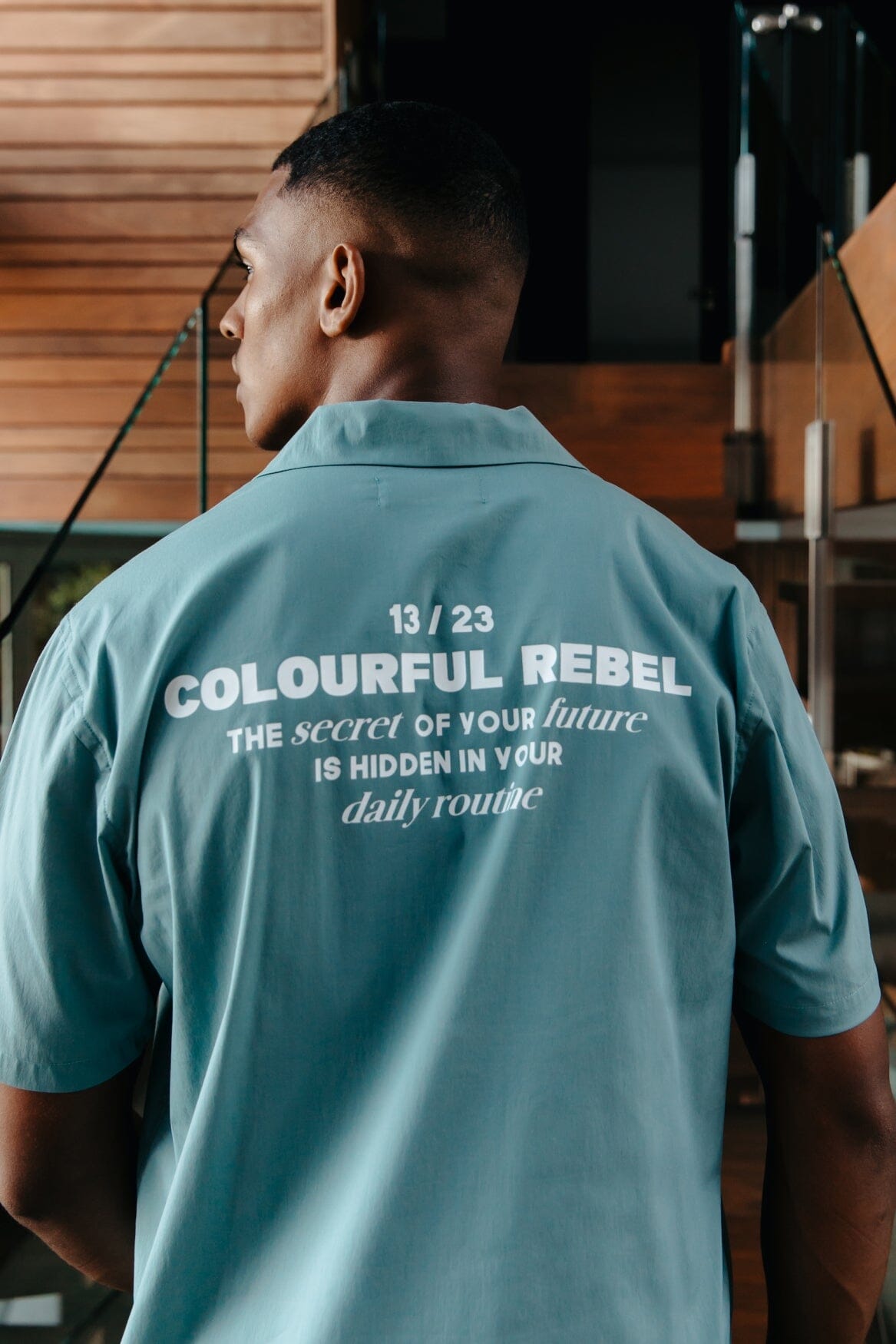 Colourful Rebel Ezra Short Sleeve Shirt | Grey army 8720603294225