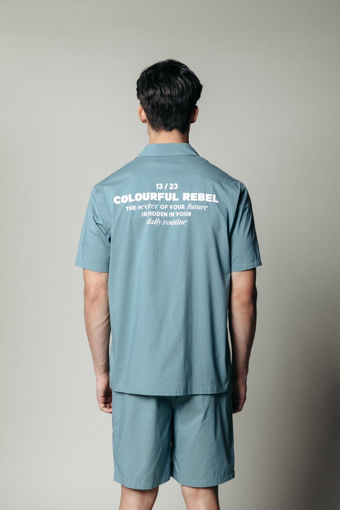 Colourful Rebel Ezra Short Sleeve Shirt | Grey army