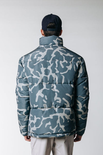 Colourful Rebel Finch Clean Camo Puffer Jacket | Dark grey 