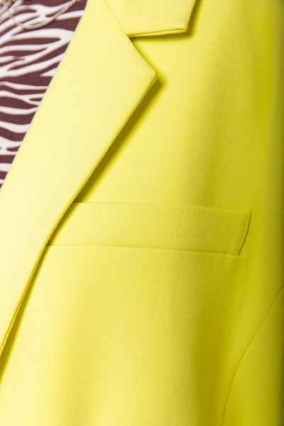 Colourful Rebel Gemma Oversized Blazer | Neon lime 