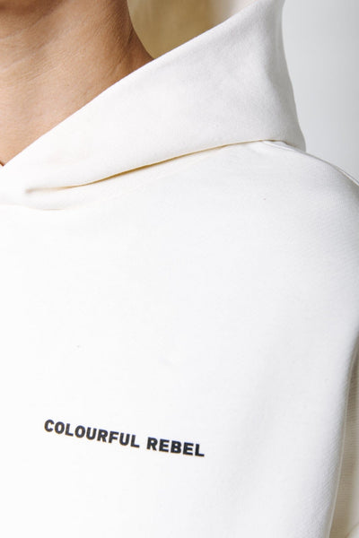 Colourful Rebel Grow Relaxed Clean Hoodie | Off white