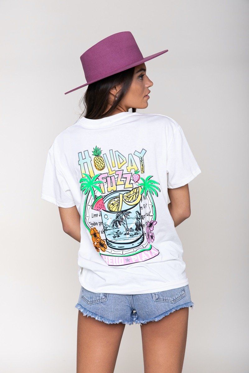 Colourful Rebel Holiday Fuzz Tee | Off white 1104319365948