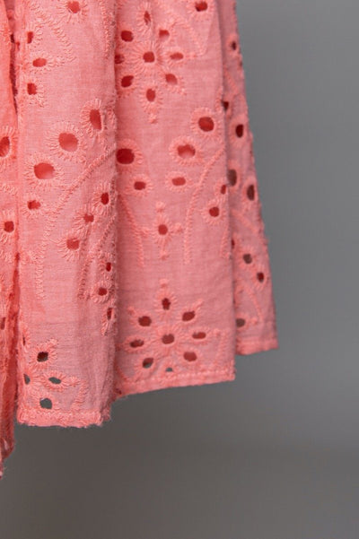 Colourful Rebel Indy Broderie Anglaise Boho Dress | Pink 