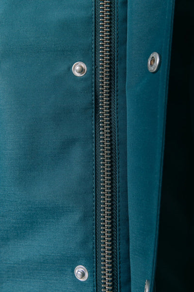 Colourful Rebel Jaro Mixed Media Field Jacket | Dark turquoise 