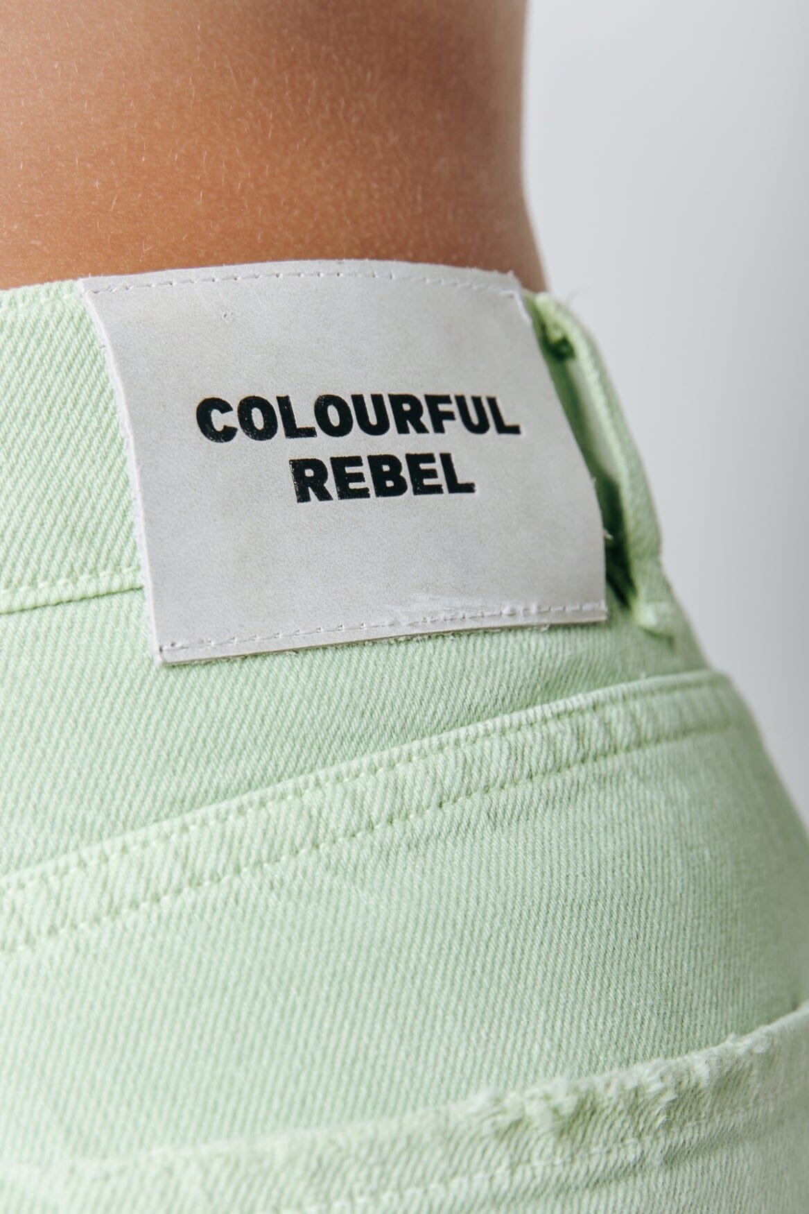 Colourful Rebel Jones Denim Pants | Bright green