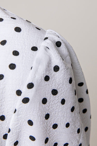 Colourful Rebel June Dots Midi Dress | White 