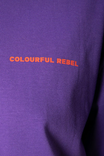 Colourful Rebel Just Peachy Tee | Dark purple