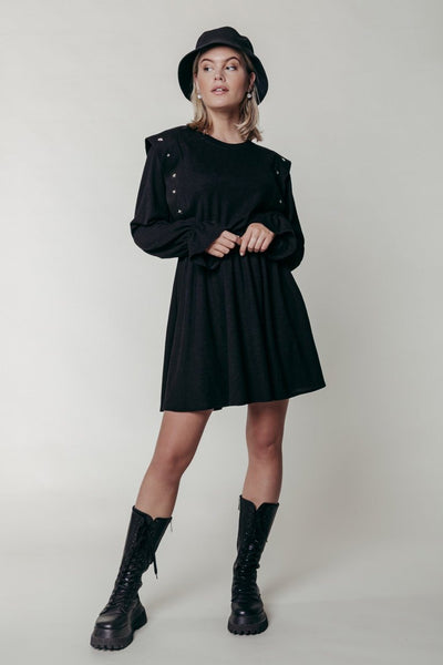 Colourful Rebel Kizzy Star Mini Dress | Black 1100672957790
