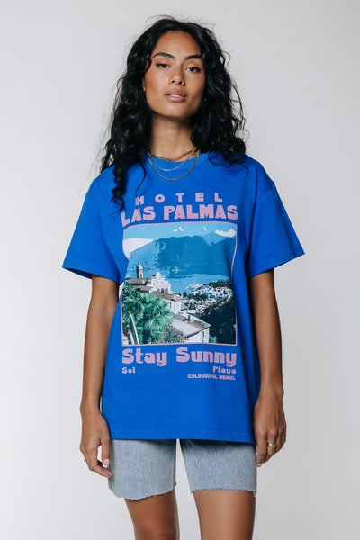 Colourful Rebel Las Palmas Tee | Deep blue 8720603286978