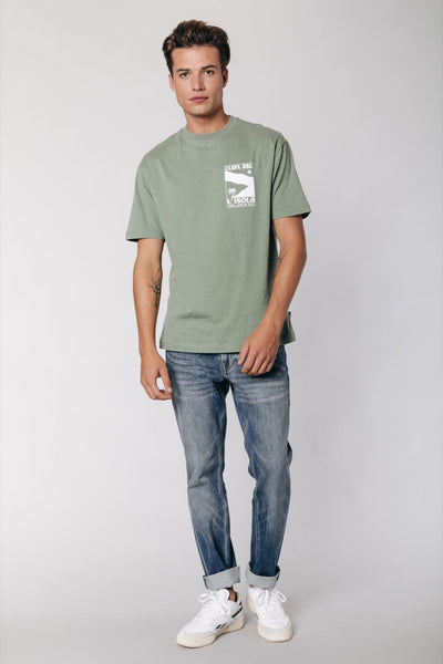 Colourful Rebel L'Isola Washed Tee | Washed army
