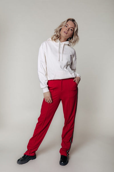 Colourful Rebel Loa Tracksuit Pants | Red 