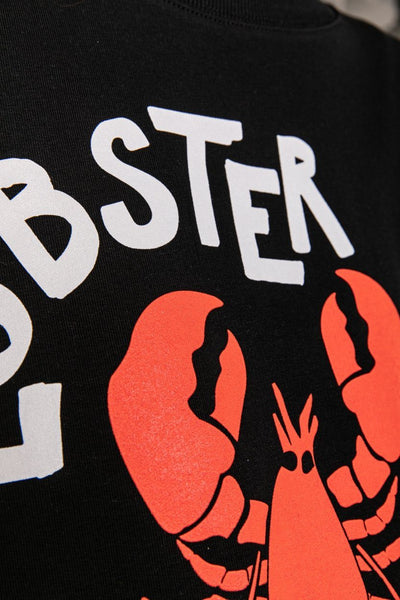 Colourful Rebel Lobster Love Tour Dropped Shoulder Sweat | Black 