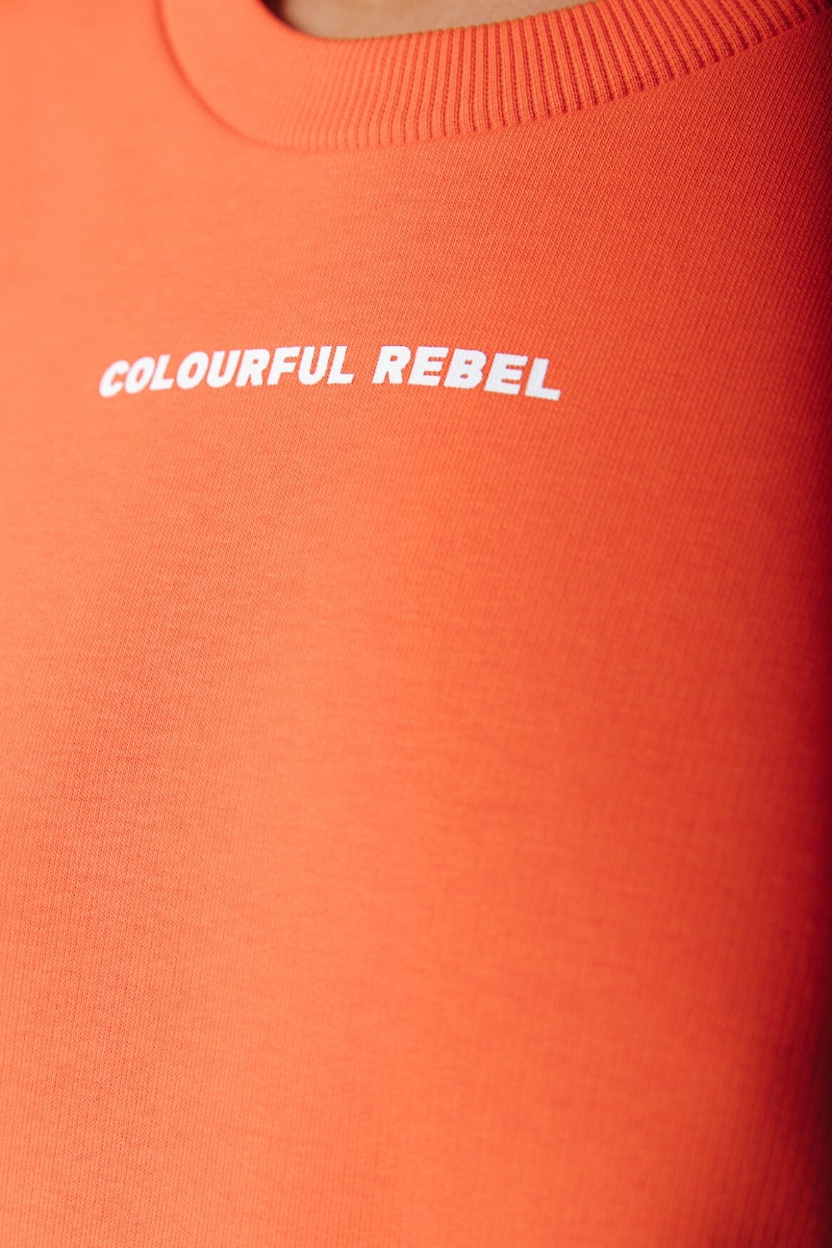 Colourful Rebel Logo Sweat | Bright orange