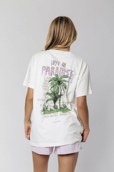 Colourful Rebel Lost In Paradise Loosefit Tee | Off white 8720603215916